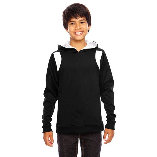 Elite Boys' Performance Black/White Hoodie