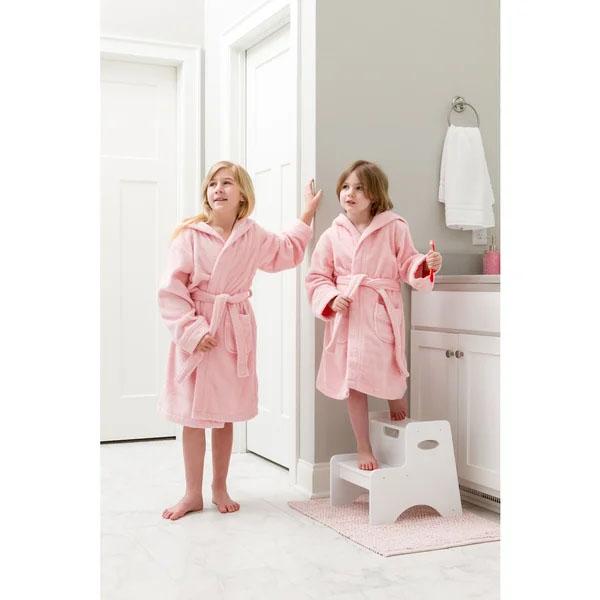 Sweet Kids Pretty Pink Turkish Cotton Hooded Unisex Terry Bathrobe